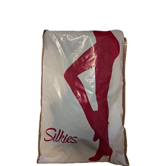 Silkies Trouser Socks Regular Black 2 Pr Pack 93% Nylon 7% Spandex New Unopen - Picture 1 of 2
